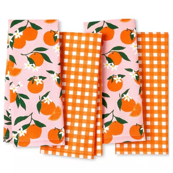 NWT Kate Spade Spring & Gingham Kitchen Towel 4-Pack - Picture 2 of 5